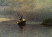 Albert Bierstadt Wreck of the Ancon in Loring Bay, Alaska oil painting reproduction